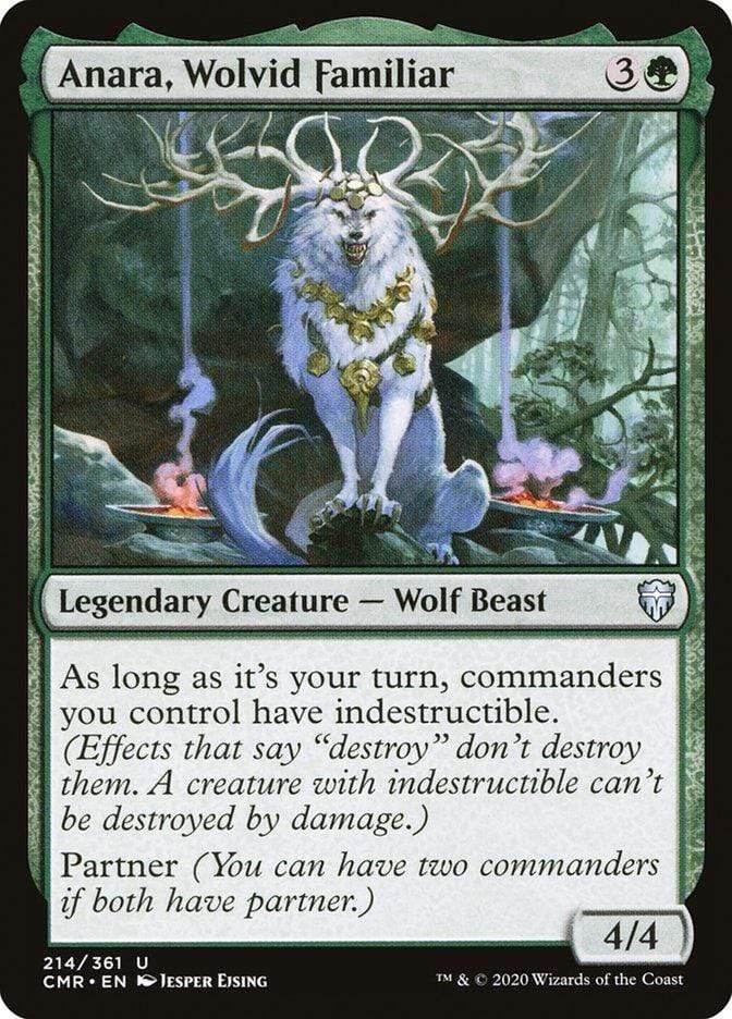 Magic: The Gathering MTG Single Anara, Wolvid Familiar [Commander Legends]