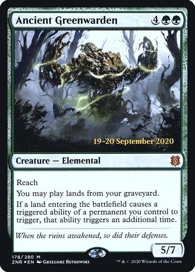 Magic: The Gathering MTG Single Ancient Greenwarden [Zendikar Rising Prerelease Promos]