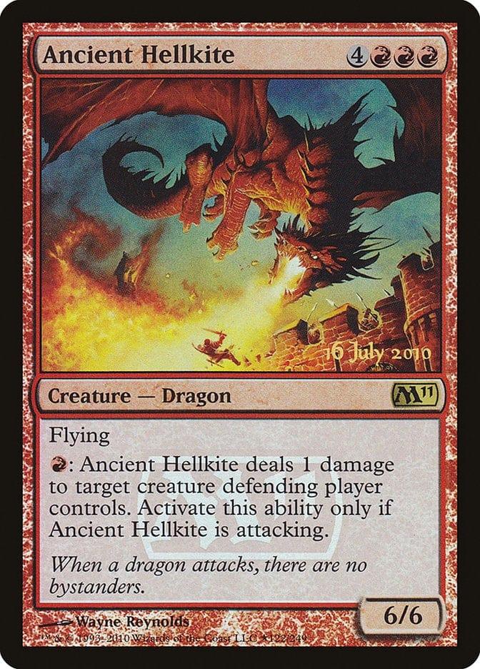 Magic: The Gathering MTG Single Ancient Hellkite [Magic 2011 Prerelease Promos]