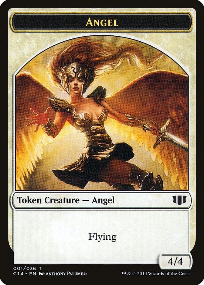 Magic: The Gathering MTG Single Angel // Cat Double-sided Token [Commander 2014 Tokens]