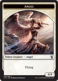 Magic: The Gathering MTG Single Angel // Cat Double-sided Token [Commander 2018]