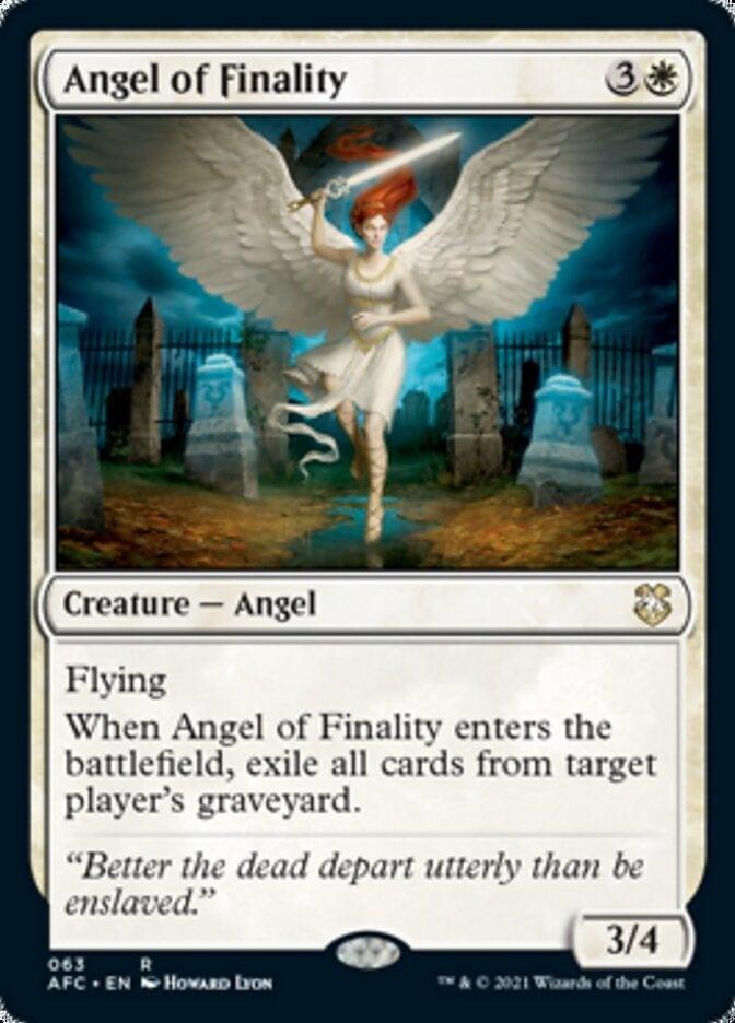 Magic: The Gathering MTG Single Angel of Finality [Dungeons & Dragons: Adventures in the Forgotten Realms Commander]
