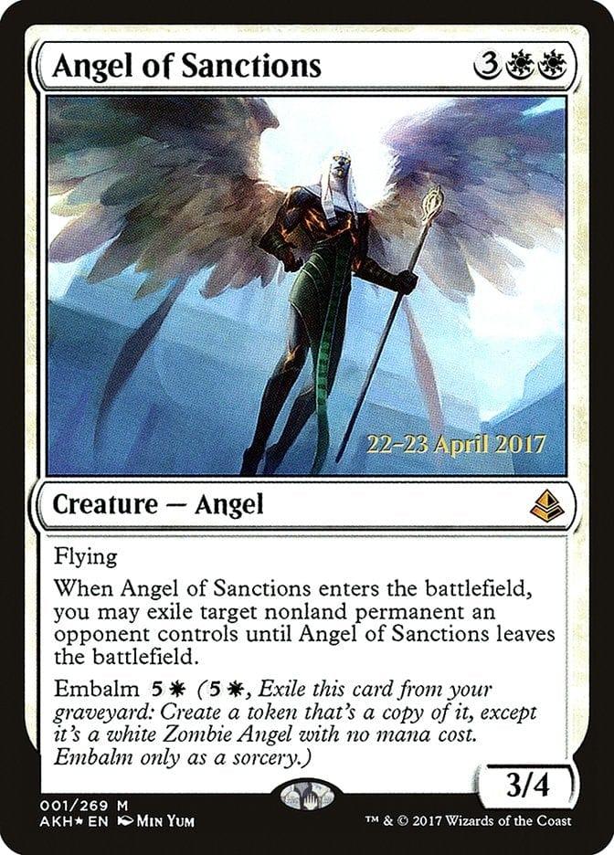 Magic: The Gathering MTG Single Angel of Sanctions  [Amonkhet Prerelease Promos]
