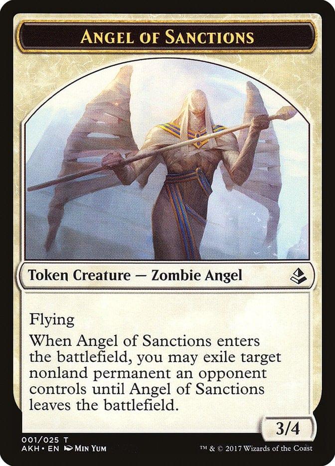 Magic: The Gathering MTG Single Angel of Sanctions [Amonkhet Tokens]