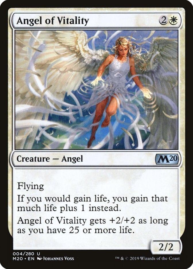Magic: The Gathering MTG Single Angel of Vitality [Core Set 2020]