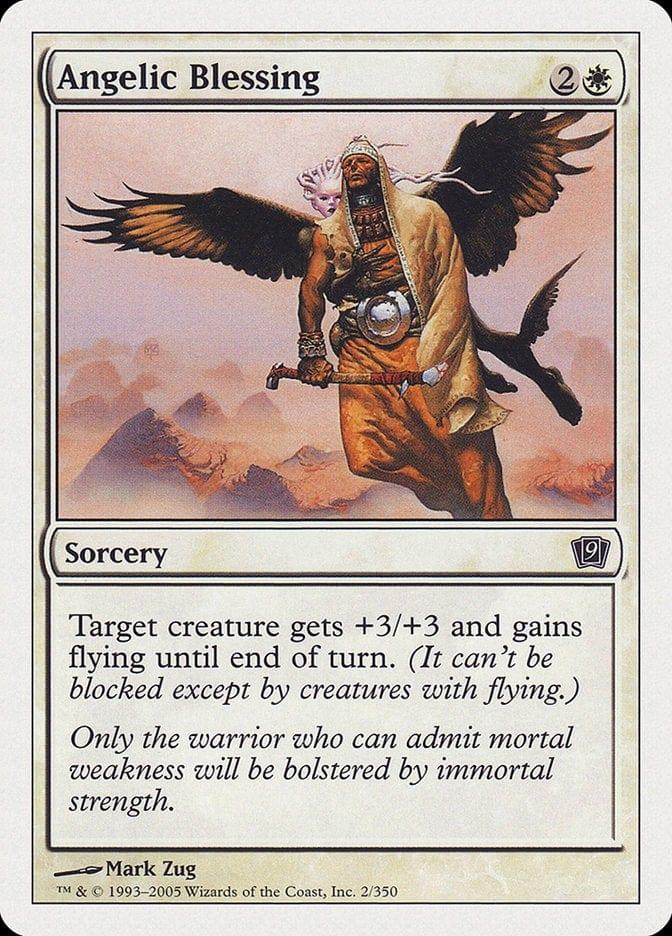 Magic: The Gathering MTG Single Angelic Blessing [Ninth Edition]