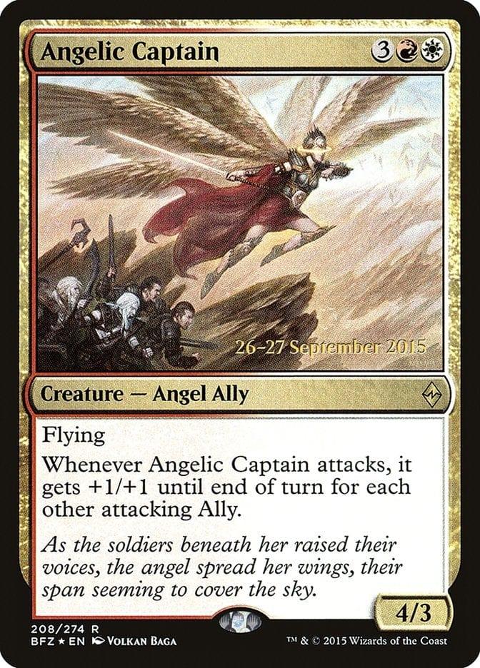 Magic: The Gathering MTG Single Angelic Captain  [Battle for Zendikar Prerelease Promos]