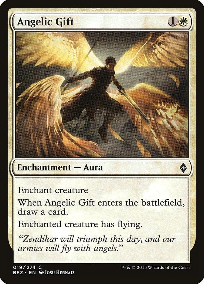 Magic: The Gathering MTG Single Angelic Gift [Battle for Zendikar]