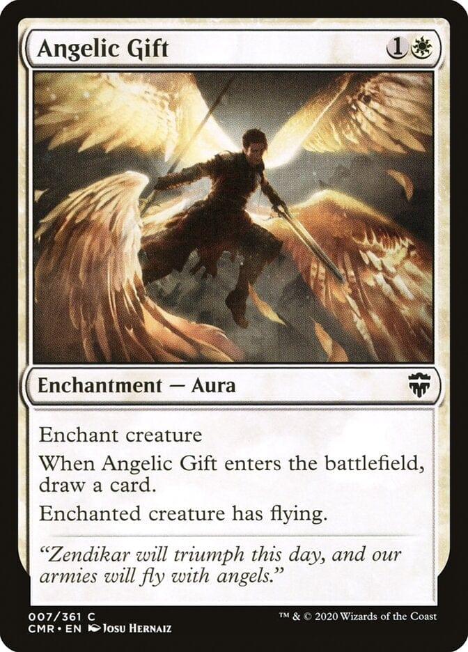 Magic: The Gathering MTG Single Angelic Gift [Commander Legends]