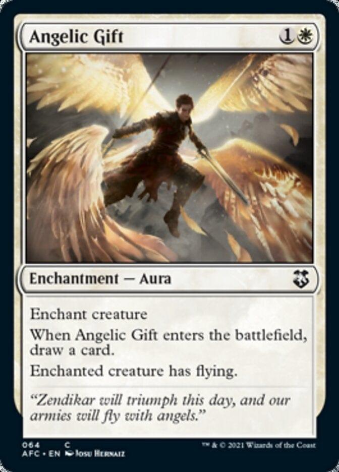 Magic: The Gathering MTG Single Angelic Gift [Dungeons & Dragons: Adventures in the Forgotten Realms Commander]