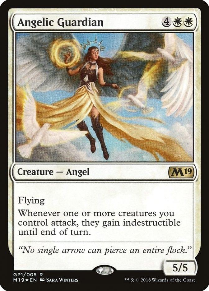 Magic: The Gathering MTG Single Angelic Guardian [M19 Gift Pack]