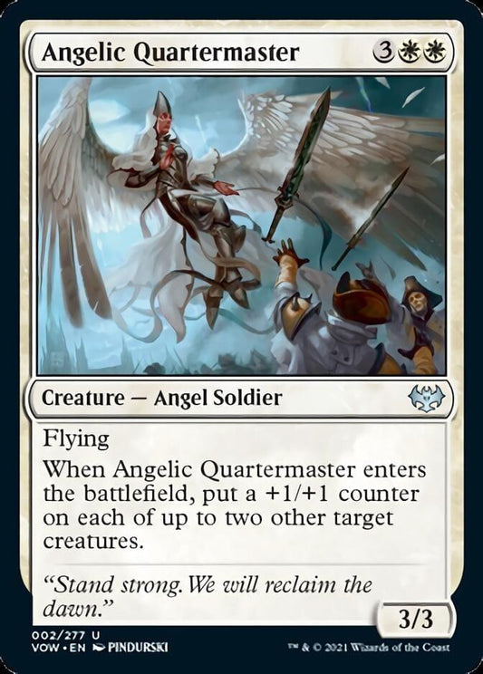 Magic: The Gathering MTG Single Angelic Quartermaster [Innistrad: Crimson Vow]