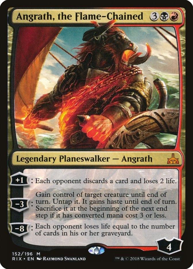 Magic: The Gathering MTG Single Angrath, the Flame-Chained [Rivals of Ixalan]