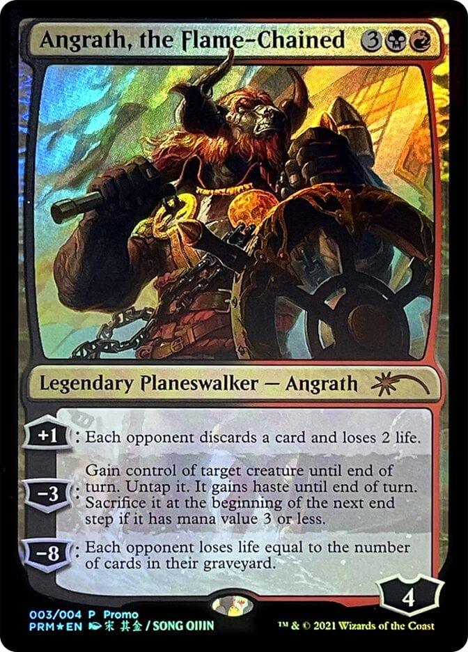 Magic: The Gathering MTG Single Angrath, the Flame-Chained [Year of the Ox 2021]