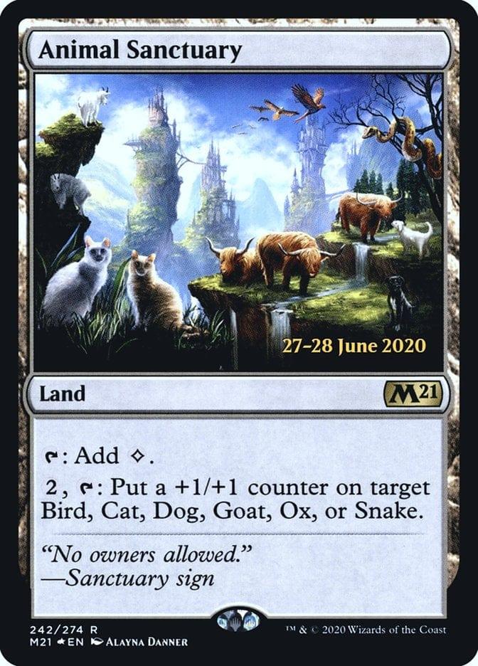 Magic: The Gathering MTG Single Animal Sanctuary  [Core Set 2021 Prerelease Promos]