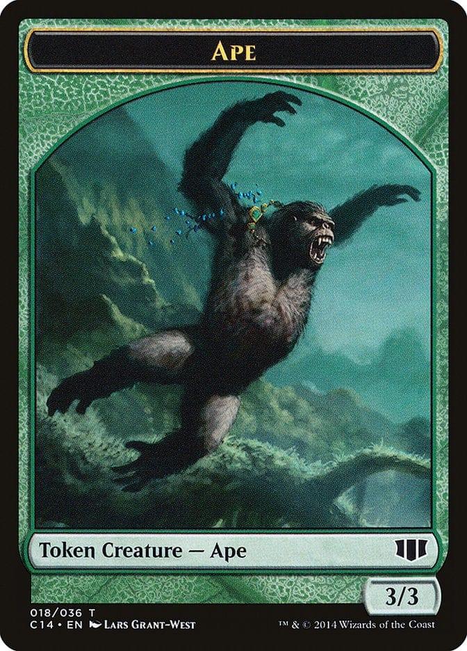 Magic: The Gathering MTG Single Ape // Zombie (011/036) Double-sided Token [Commander 2014 Tokens]
