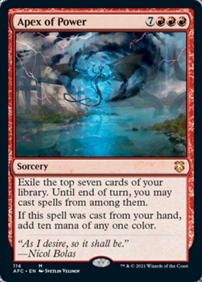 Magic: The Gathering MTG Single Apex of Power [Dungeons & Dragons: Adventures in the Forgotten Realms Commander]