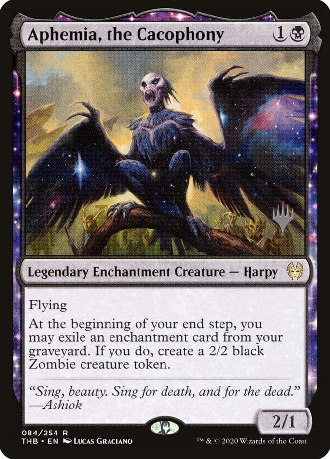 Magic: The Gathering MTG Single Aphemia, the Cacophony (Promo Pack) [Theros Beyond Death Promos]