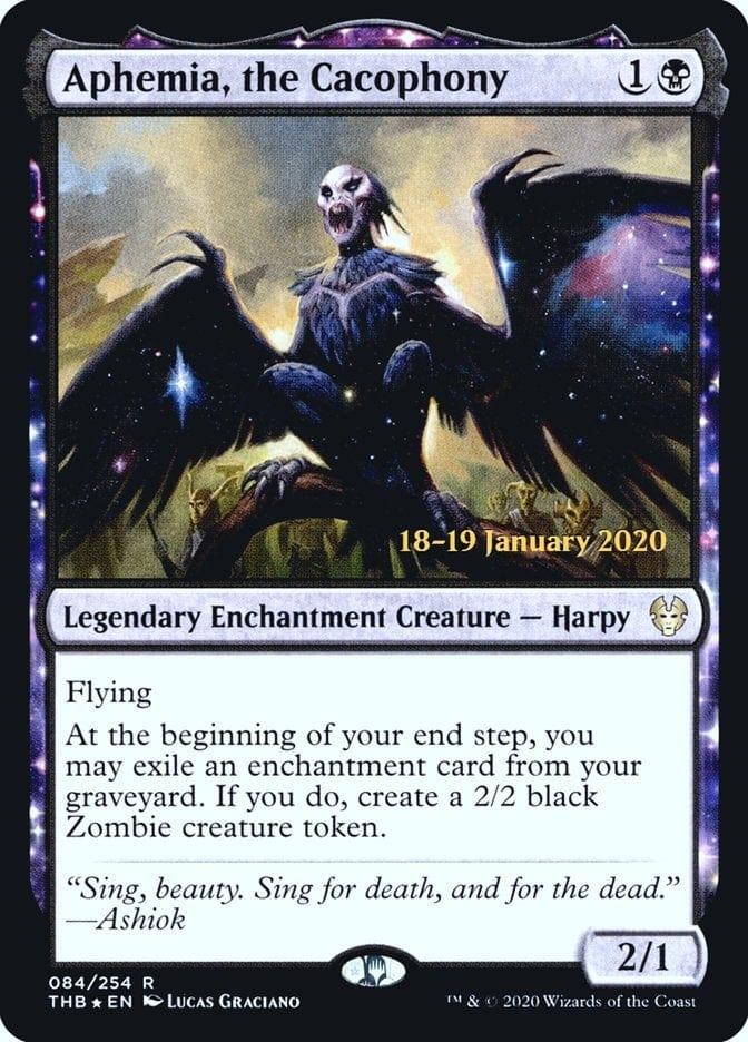 Magic: The Gathering MTG Single Aphemia, the Cacophony [Theros Beyond Death Prerelease Promos]