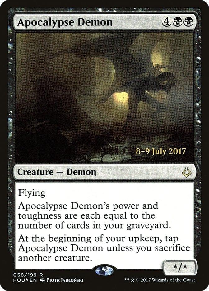 Magic: The Gathering MTG Single Apocalypse Demon  [Hour of Devastation Prerelease Promos]