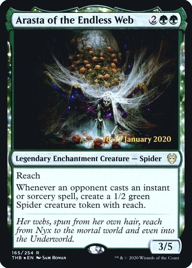 Magic: The Gathering MTG Single Arasta of the Endless Web [Theros Beyond Death Prerelease Promos]