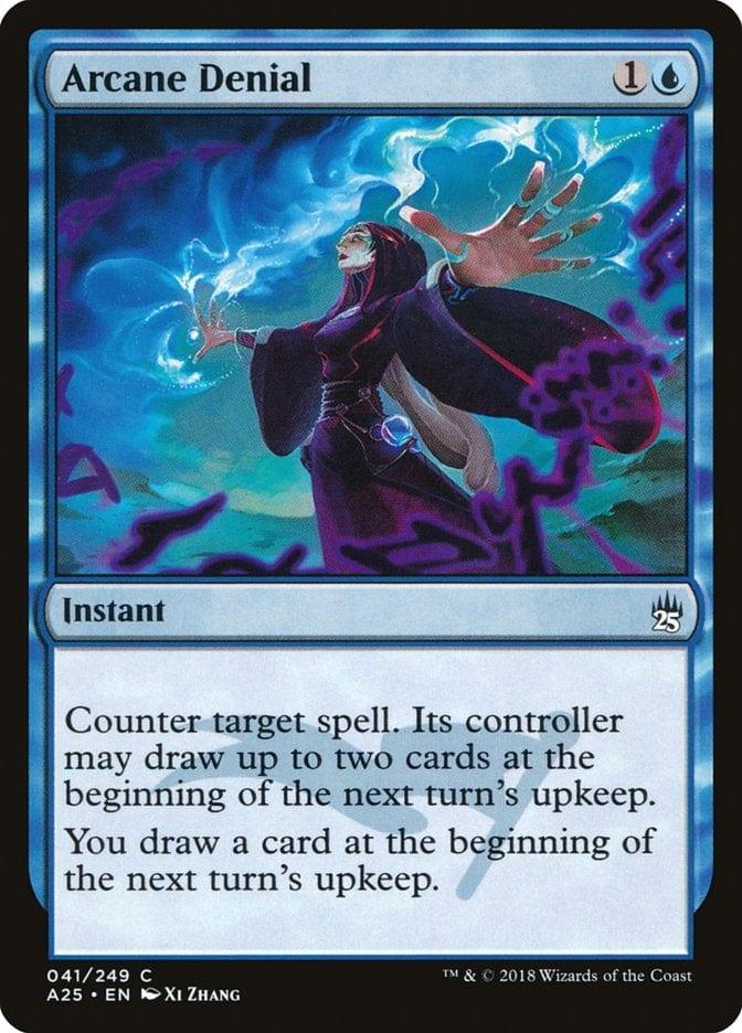 Magic: The Gathering MTG Single Arcane Denial [Masters 25]