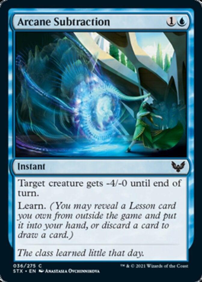 Magic: The Gathering MTG Single Arcane Subtraction [Strixhaven: School of Mages]