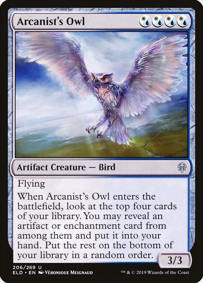 Magic: The Gathering MTG Single Arcanist's Owl [Throne of Eldraine]