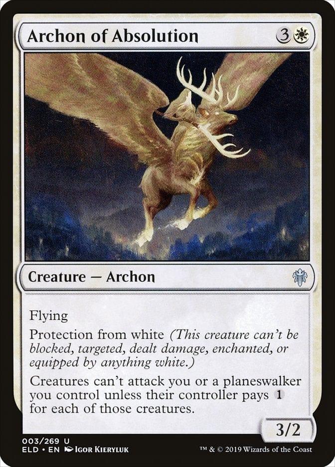 Magic: The Gathering MTG Single Archon of Absolution [Throne of Eldraine]