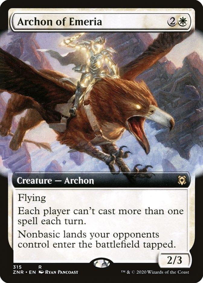 Magic: The Gathering MTG Single Archon of Emeria (Extended) [Zendikar Rising Extended Art]
