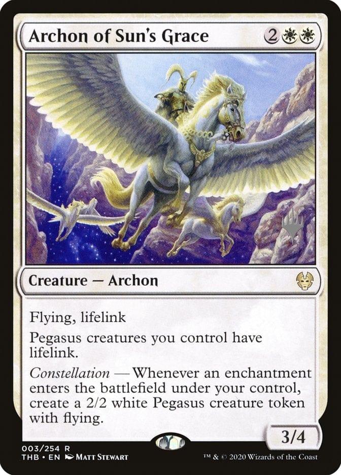 Magic: The Gathering MTG Single Archon of Sun's Grace (Promo Pack) [Theros Beyond Death Promos]
