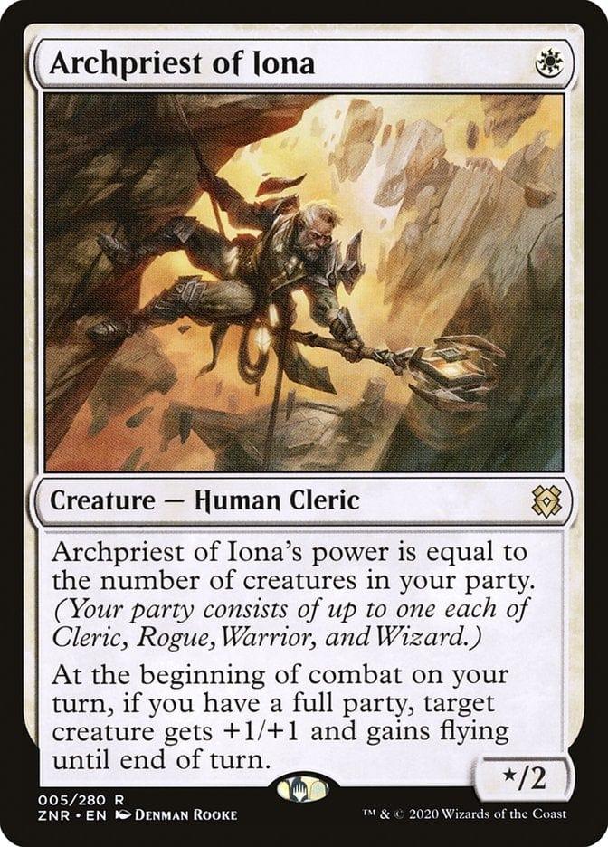 Magic: The Gathering MTG Single Archpriest of Iona [Zendikar Rising]