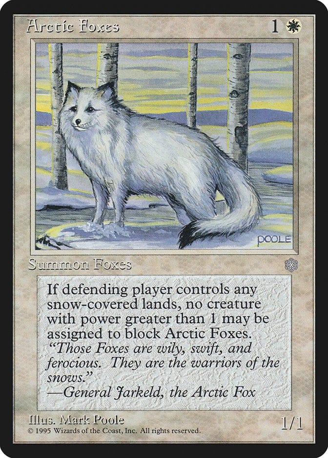 Magic: The Gathering MTG Single Arctic Foxes [Ice Age]