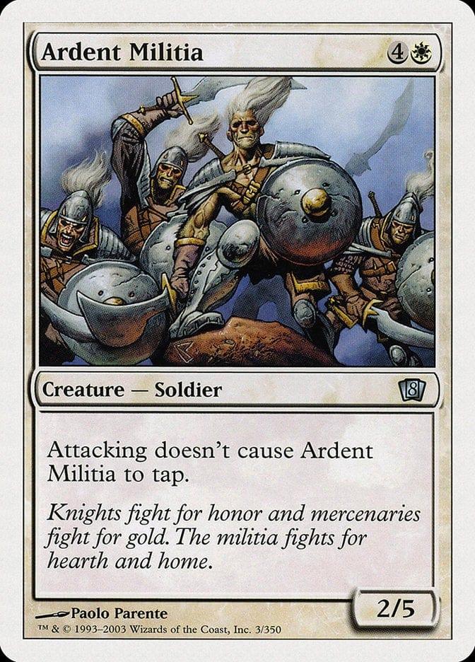 Magic: The Gathering MTG Single Ardent Militia [Eighth Edition]
