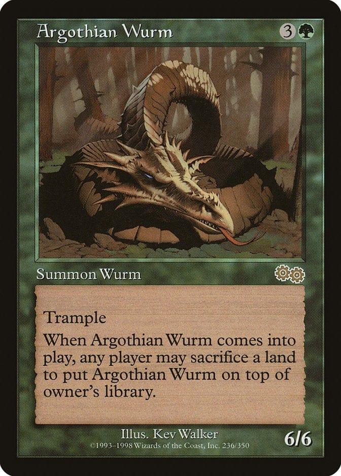 Magic: The Gathering MTG Single Argothian Wurm [Urza's Saga]