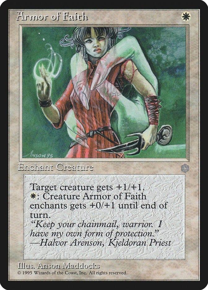 Magic: The Gathering MTG Single Armor of Faith [Ice Age]