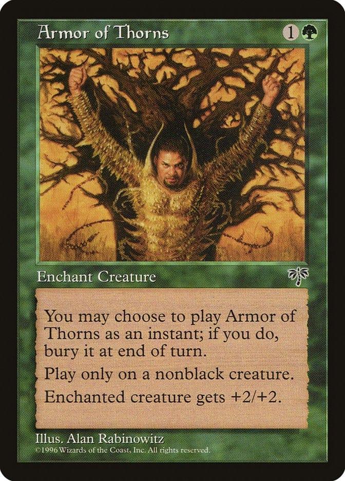 Magic: The Gathering MTG Single Armor of Thorns [Mirage]