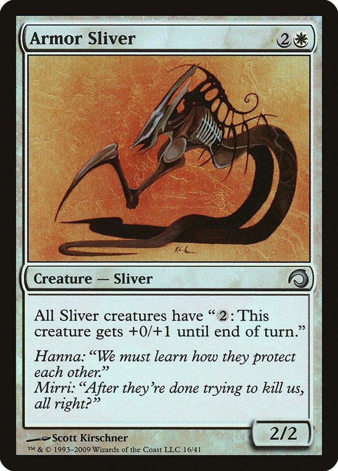 Magic: The Gathering MTG Single Armor Sliver [Premium Deck Series: Slivers]