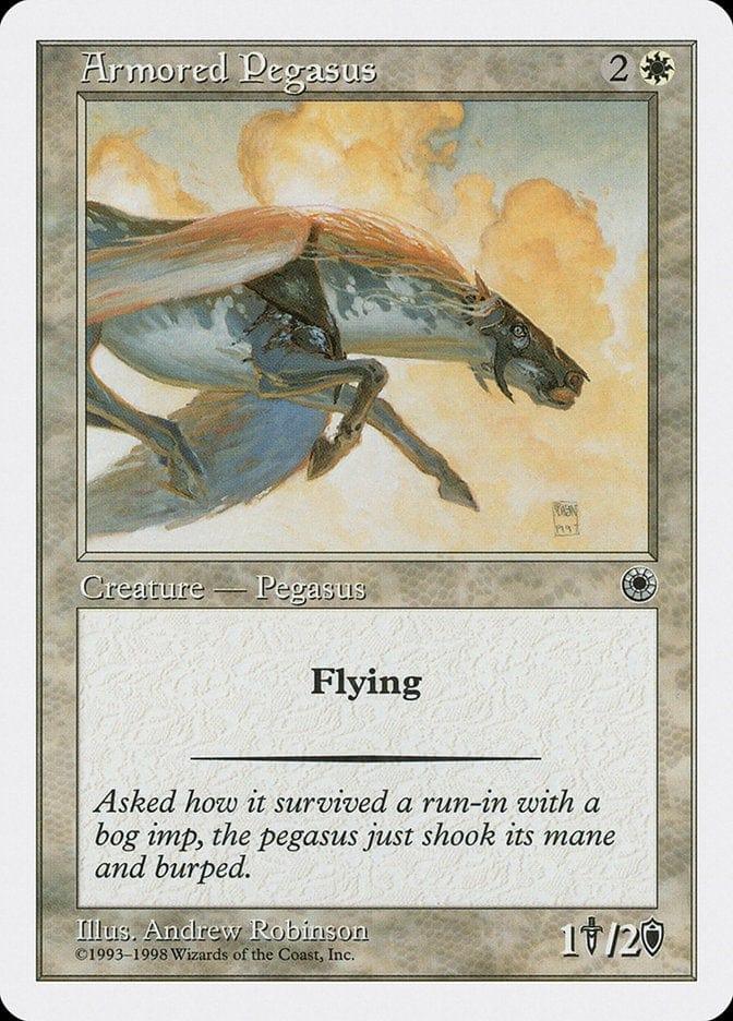 Magic: The Gathering MTG Single Armored Pegasus [Anthologies]