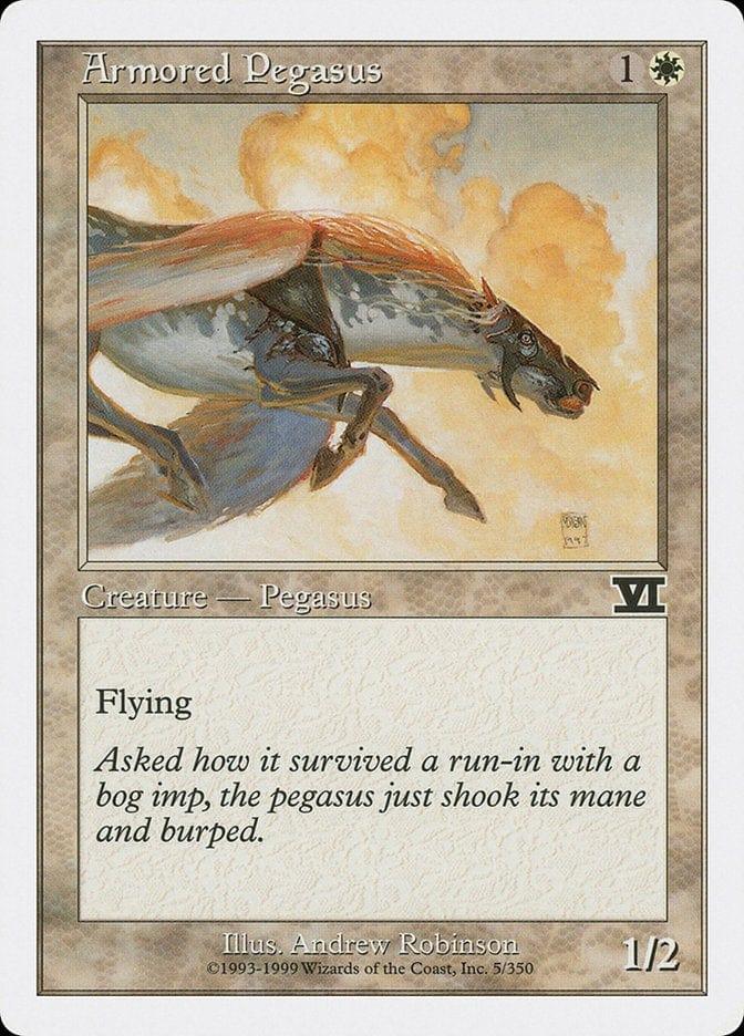 Magic: The Gathering MTG Single Armored Pegasus [Classic Sixth Edition]