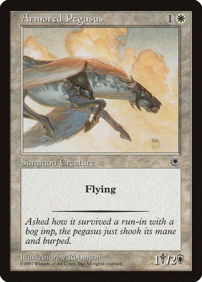 Magic: The Gathering MTG Single Armored Pegasus [Portal]