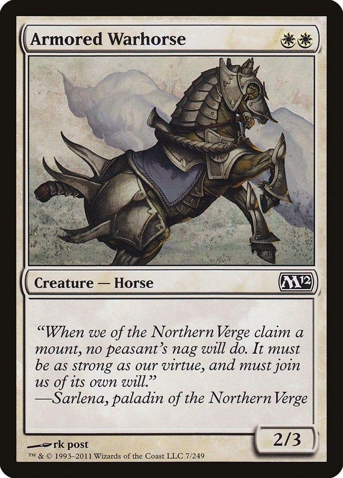 Magic: The Gathering MTG Single Armored Warhorse [Magic 2012]