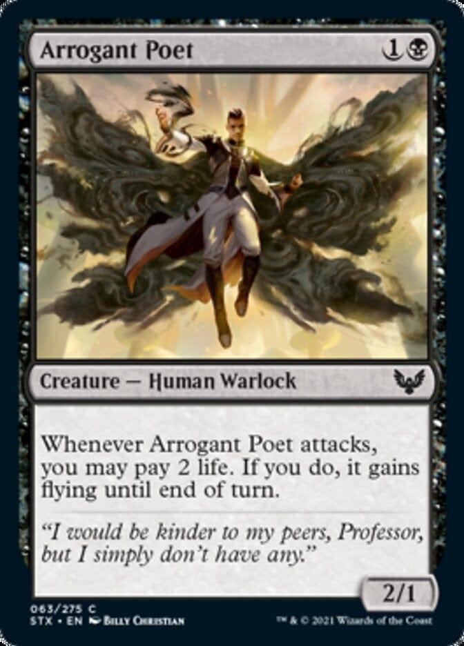 Magic: The Gathering MTG Single Arrogant Poet [Strixhaven: School of Mages]