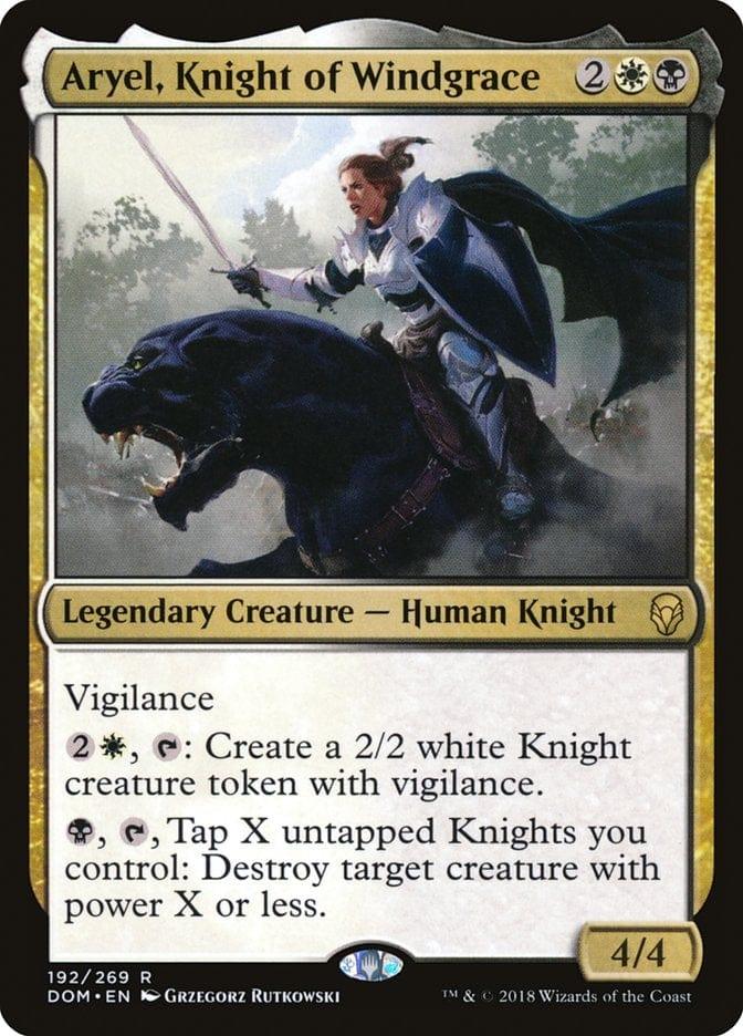 Magic: The Gathering MTG Single Aryel, Knight of Windgrace [Dominaria]