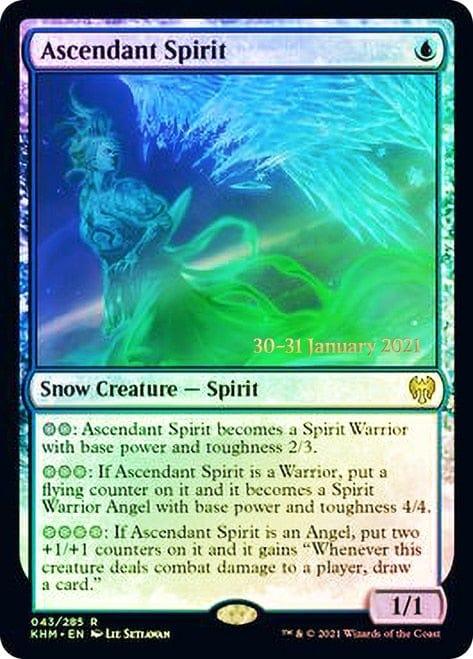 Magic: The Gathering MTG Single Ascendant Spirit  [Kaldheim Prerelease Promos]