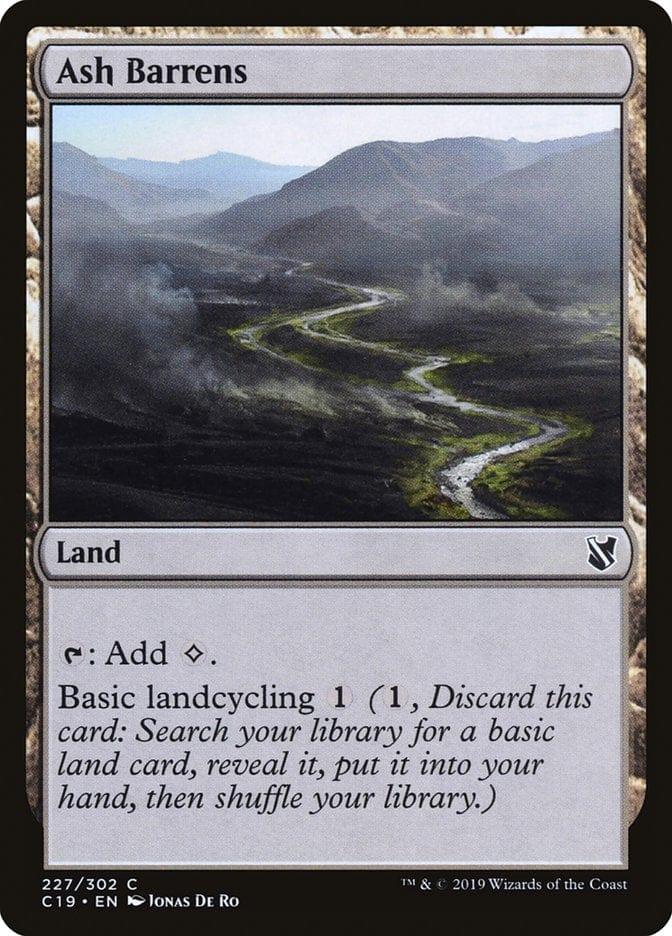 Magic: The Gathering MTG Single Ash Barrens [Commander 2019]