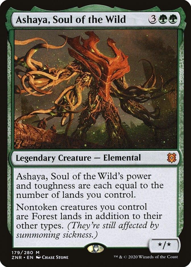 Magic: The Gathering MTG Single Ashaya, Soul of the Wild [Zendikar Rising]