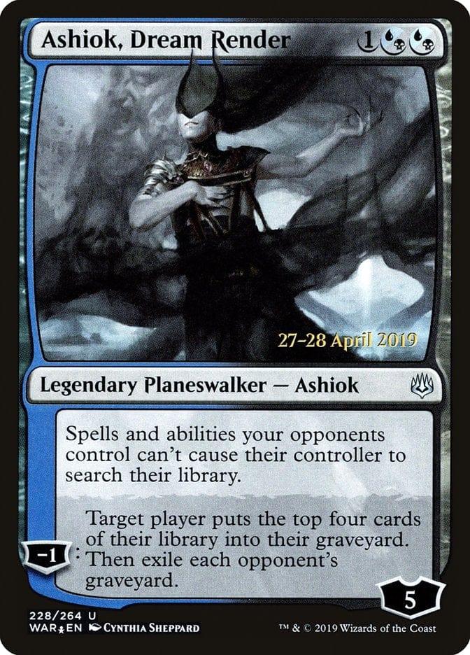 Magic: The Gathering MTG Single Ashiok, Dream Render  [War of the Spark Prerelease Promos]
