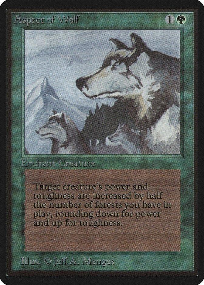 Magic: The Gathering MTG Single Aspect of Wolf [Limited Edition Beta]