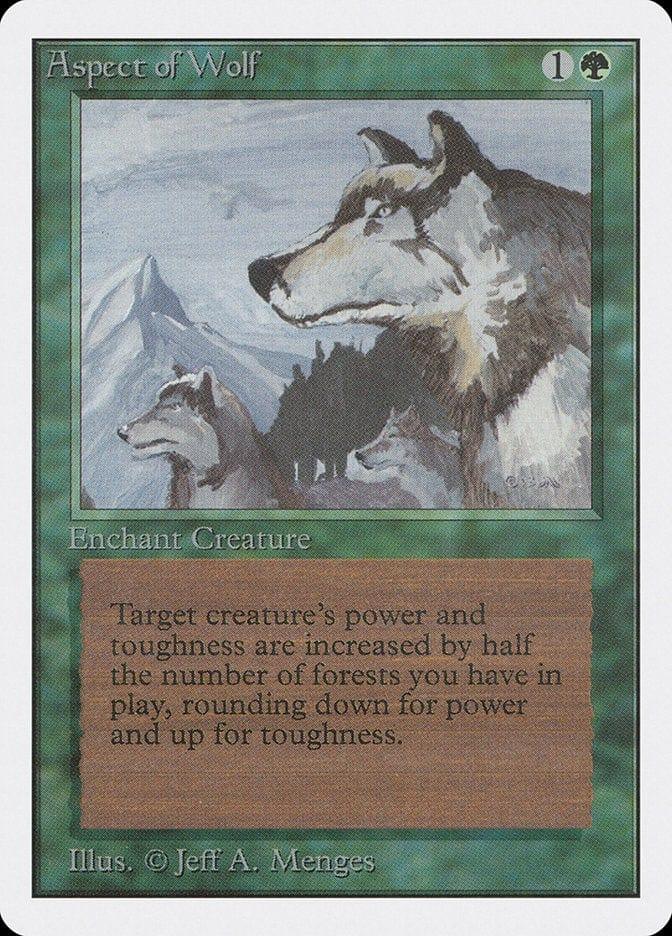 Magic: The Gathering MTG Single Aspect of Wolf [Unlimited Edition]